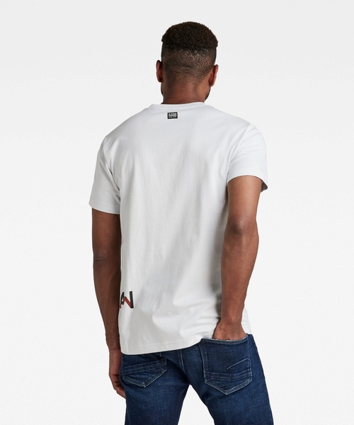 G-STAR(ジースター)の「MULTIPLE 7411 T-SHIRT/ロゴT(Tシャツ/カットソー・メンズ・グレー系その他/ダークオリーブ/ブラウン系その他・SMALL/X-SMALL/MEDIUM/LARGE/X-LARGE)」の5枚目の写真