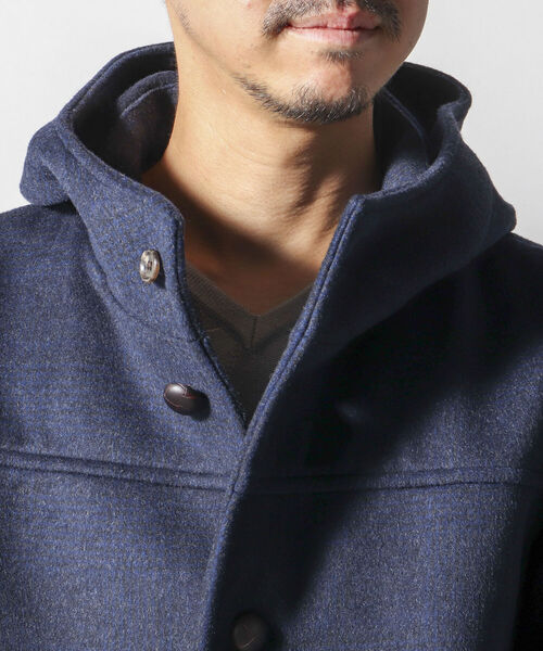 NOLLEY'S goodman（ノーリーズグッドマン）の「リバーメルトンフーデッドコート（ダッフルコート・メンズ・ネイビー/ブルー系その他7・SMALL/MEDIUM/LARGE/X-LARGE）」の5枚目の写真