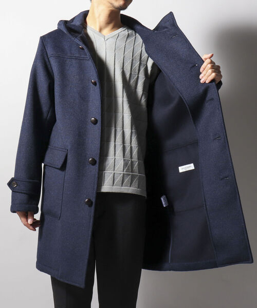 NOLLEY'S goodman（ノーリーズグッドマン）の「リバーメルトンフーデッドコート（ダッフルコート・メンズ・ネイビー/ブルー系その他7・SMALL/MEDIUM/LARGE/X-LARGE）」の9枚目の写真