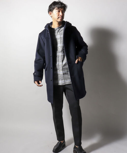 NOLLEY'S goodman（ノーリーズグッドマン）の「リバーメルトンフーデッドコート（ダッフルコート・メンズ・ネイビー/ブルー系その他7・SMALL/MEDIUM/LARGE/X-LARGE）」の13枚目の写真