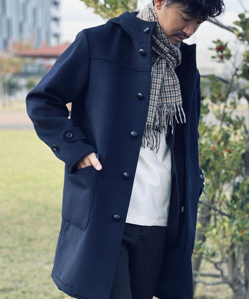 NOLLEY'S goodman（ノーリーズグッドマン）の「リバーメルトンフーデッドコート（ダッフルコート・メンズ・ネイビー/ブルー系その他7・SMALL/MEDIUM/LARGE/X-LARGE）」の20枚目の写真