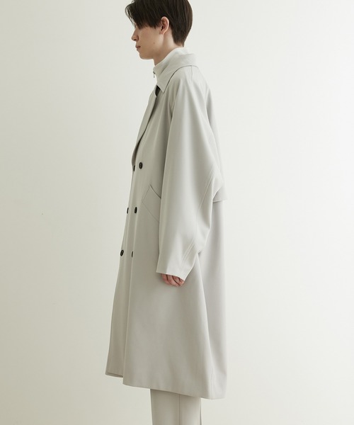 JUNRED（ジュンレッド）の「ドレープサージトレンチコート（トレンチコート・メンズ・ブルー系その他4/ブラック/グレー系その他・L/M/S）」の10枚目の写真