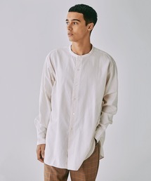 KAPTAIN SUNSHINE 23SS コットンシルク バンドカラーシャツ Kaptain Sunshine（キャプテン サンシャイン）の「KAPTAIN