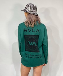 RVCA/ルーカ ビッグシルエット バンダナ柄ロゴロンT/ロングスリーブTEE BC043-057
