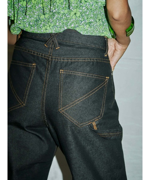 PAMEO POSE（パメオポーズ）の「ZOEY Pants（デニムパンツ・レディース・ブルー/ブラック/ベージュ・SMALL/MEDIUM）」の19枚目の写真