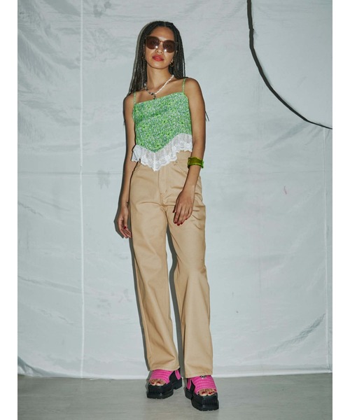 PAMEO POSE（パメオポーズ）の「ZOEY Pants（デニムパンツ・レディース・ブルー/ブラック/ベージュ・SMALL/MEDIUM）」の4枚目の写真