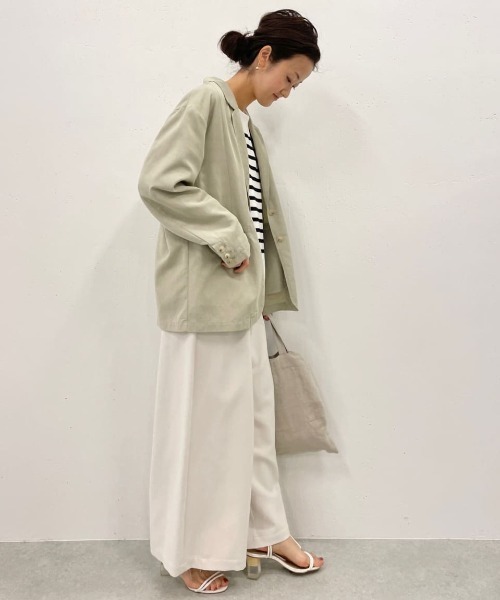 BEARDSLEY（ビアズリー）の「ラフジャケット（テーラードジャケット・レディース・グリーン・FREE）」の18枚目の写真