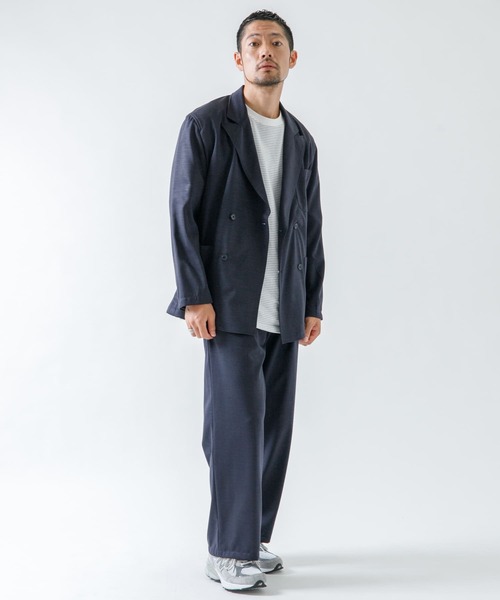 URBAN RESEARCH ROSSO MEN(アーバンリサーチロッソメン)の「ハイブリッドボンディングワイドパンツ『セットアップ対応』(その他パンツ・メンズ・ブラック/ブラウン/ネイビー・MEDIUM/LARGE)」の12枚目の写真