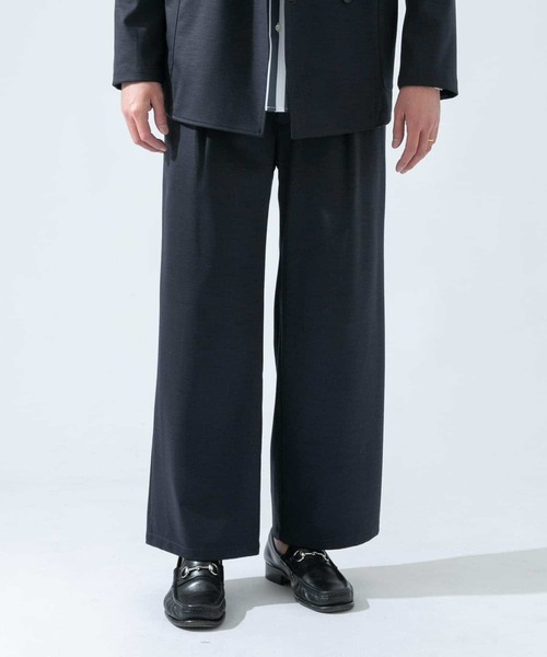 URBAN RESEARCH ROSSO MEN(アーバンリサーチロッソメン)の「ハイブリッドボンディングワイドパンツ『セットアップ対応』(その他パンツ・メンズ・ブラック/ブラウン/ネイビー・MEDIUM/LARGE)」の21枚目の写真