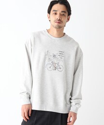 BASECONTROL（ベースコントロール）の「◆Quash　刺繍デザイン 裏毛クルーネックスウェット（スウェット）」
