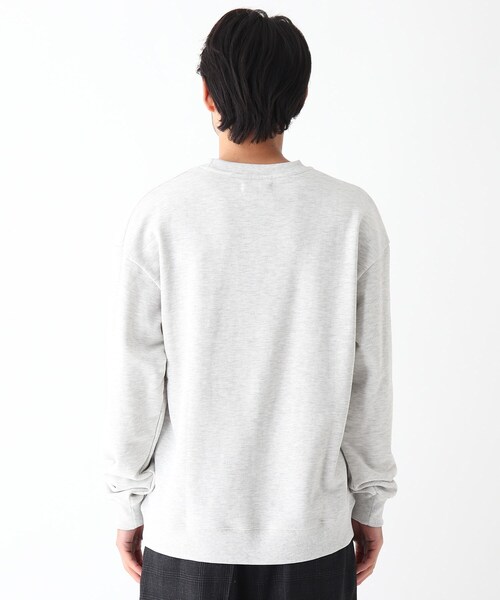BASECONTROL（ベースコントロール）の「◆Quash　刺繍デザイン 裏毛クルーネックスウェット（スウェット・メンズ・アイボリー/グリーン/ライトブルー/アイボリー系/ベージュ系/ネイビー系・02/03）」の9枚目の写真