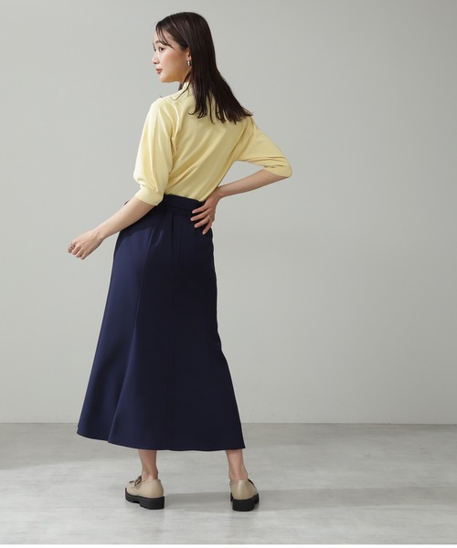 N.（N. Natural Beauty Basic）（エヌエヌナチュラルビューティーベーシック）の「【S Size Line】◆バックル付マーメイドスカート（スカート・レディース・ベージュ/ネイビー/ピンク/ブルー・SMALL/MEDIUM）」の12枚目の写真