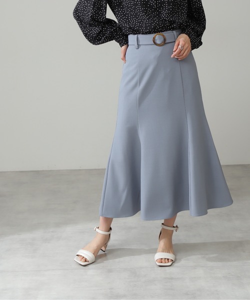 N.（N. Natural Beauty Basic）（エヌエヌナチュラルビューティーベーシック）の「【S Size Line】◆バックル付マーメイドスカート（スカート・レディース・ベージュ/ネイビー/ピンク/ブルー・SMALL/MEDIUM）」の16枚目の写真