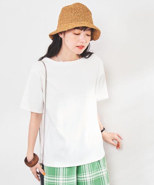 coen（コーエン）の「リップルコンパクトTシャツ（Tシャツ/カットソー・レディース・ホワイト/ブラック/ベージュ/グレー・M/L）」の8枚目の写真