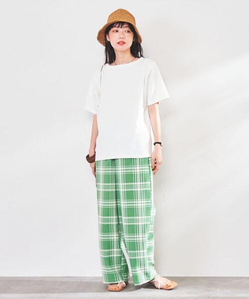 coen（コーエン）の「リップルコンパクトTシャツ（Tシャツ/カットソー・レディース・ホワイト/ブラック/ベージュ/グレー・M/L）」の10枚目の写真