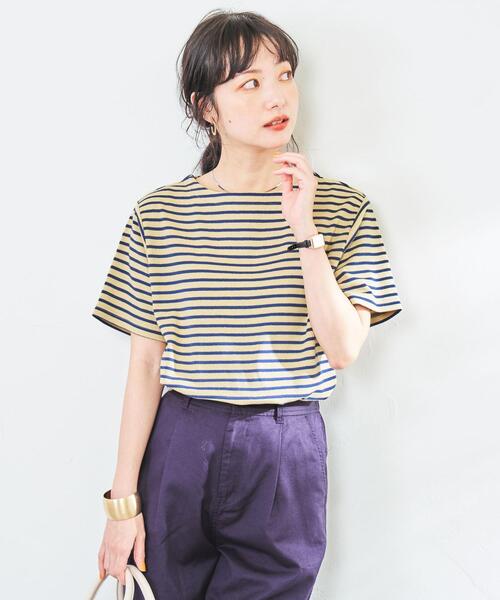 coen（コーエン）の「リップルコンパクトTシャツ（Tシャツ/カットソー・レディース・ホワイト/ブラック/ベージュ/グレー・M/L）」の11枚目の写真