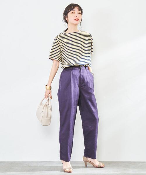 coen（コーエン）の「リップルコンパクトTシャツ（Tシャツ/カットソー・レディース・ホワイト/ブラック/ベージュ/グレー・M/L）」の18枚目の写真