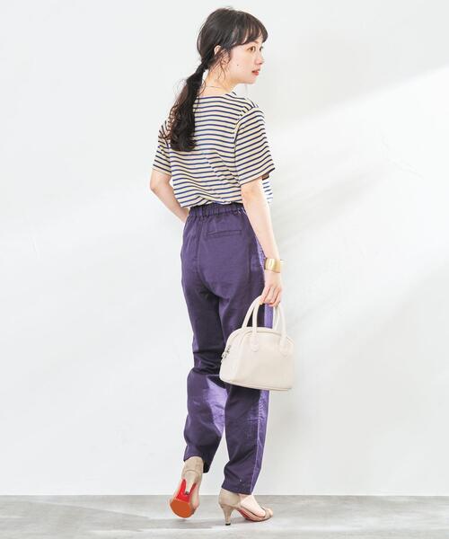 coen（コーエン）の「リップルコンパクトTシャツ（Tシャツ/カットソー・レディース・ホワイト/ブラック/ベージュ/グレー・M/L）」の19枚目の写真