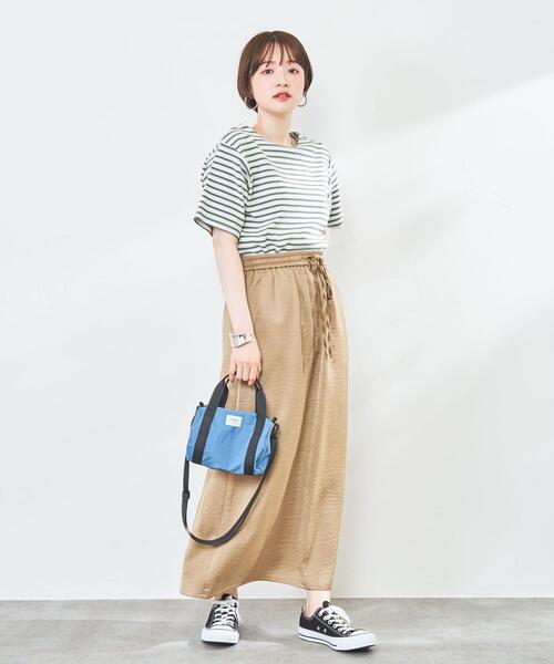 coen（コーエン）の「リップルコンパクトTシャツ（Tシャツ/カットソー・レディース・ホワイト/ブラック/ベージュ/グレー・M/L）」の17枚目の写真