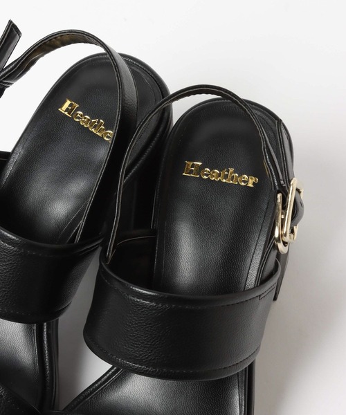 Heather(ヘザー)の「バルキーストームサンダル 268955(サンダル・レディース・アイボリー/ブラック/キャメル/ブラウン・S/M/L)」の13枚目の写真