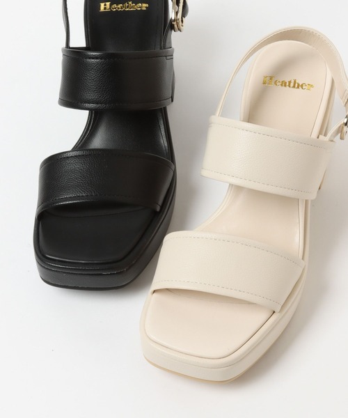 Heather(ヘザー)の「バルキーストームサンダル 268955(サンダル・レディース・アイボリー/ブラック/キャメル/ブラウン・S/M/L)」の9枚目の写真