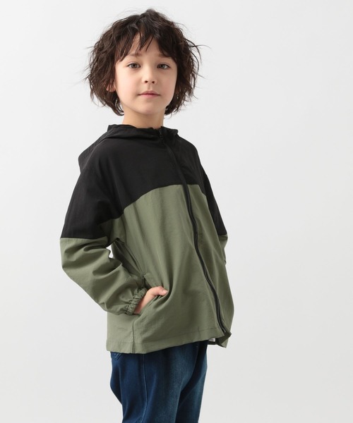 GLOBAL WORK（グローバルワーク）の「キッズ/ワンダブルゾンフーディ/260934（ブルゾン・キッズ・グリーン/ライトパープル/ライトブルー・150cm/130cm/110cm/100cm/140cm/160cm/120cm）」の4枚目の写真