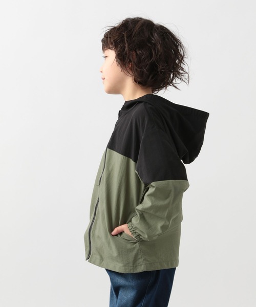 GLOBAL WORK（グローバルワーク）の「キッズ/ワンダブルゾンフーディ/260934（ブルゾン・キッズ・グリーン/ライトパープル/ライトブルー・150cm/130cm/110cm/100cm/140cm/160cm/120cm）」の5枚目の写真