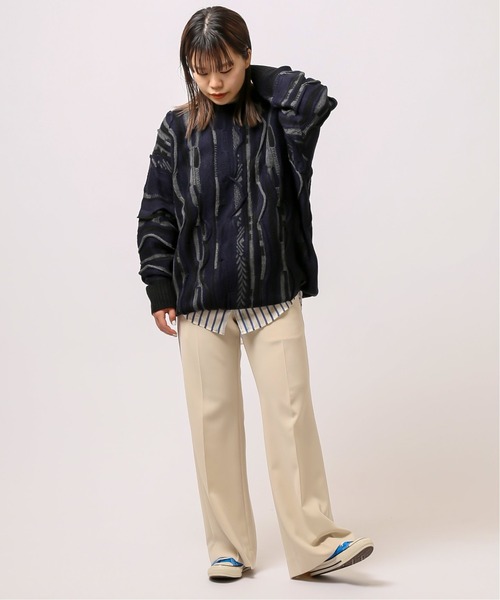 JOINT WORKS(ジョイントワークス)の「【THRIFTY LOOK/スリフティールック】 COOGI CREW SWEATER(ニット/セーター・メンズ・ホワイト/ネイビー・FREE)」の3枚目の写真