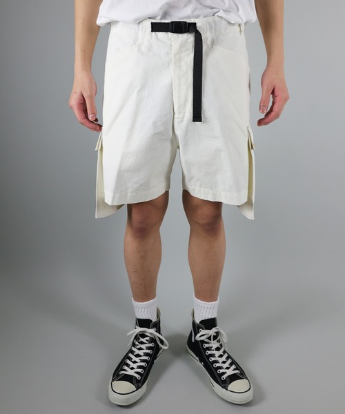 NUMBER (N)INE(ナンバーナイン)の「NUMBER (N)INE / ナンバーナイン RIPSTOP CARGO SHORTS/リップストップ フラシサイドポケット ショートパンツ(カーゴパンツ・メンズ・ブラック/オフホワイト/オリーブ・3/2/4)」の22枚目の写真