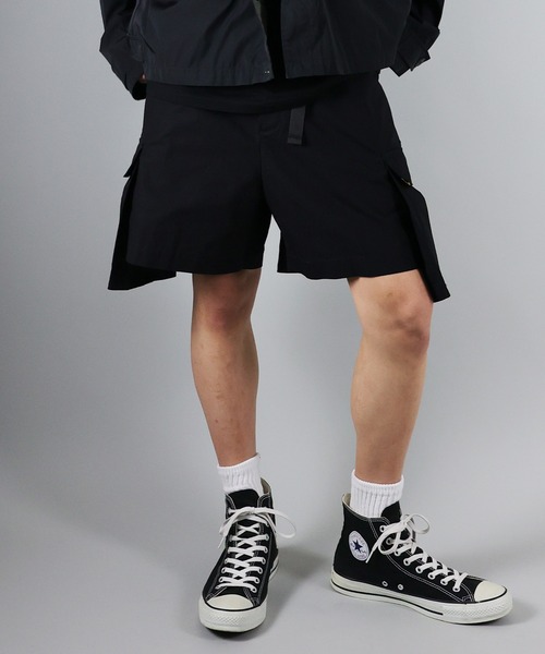 NUMBER (N)INE(ナンバーナイン)の「NUMBER (N)INE / ナンバーナイン RIPSTOP CARGO SHORTS/リップストップ フラシサイドポケット ショートパンツ(カーゴパンツ・メンズ・ブラック/オフホワイト/オリーブ・3/2/4)」の5枚目の写真