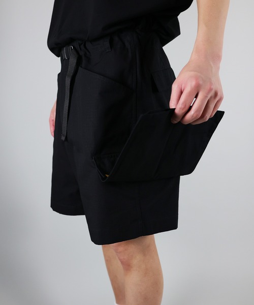NUMBER (N)INE(ナンバーナイン)の「NUMBER (N)INE / ナンバーナイン RIPSTOP CARGO SHORTS/リップストップ フラシサイドポケット ショートパンツ(カーゴパンツ・メンズ・ブラック/オフホワイト/オリーブ・3/2/4)」の13枚目の写真
