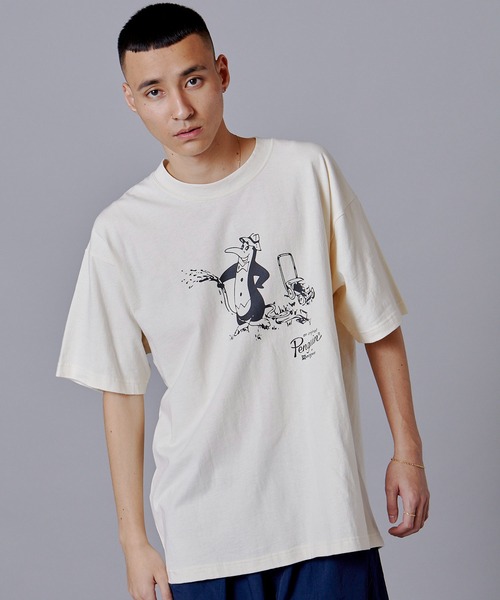 penguin BY MUNSINGWEAR(ペンギン バイ マンシングウェア)の「ペンギン バイ マンシングウェア ビンテージグラフィック ペンギンTシャツVINTAGE GRAHIC PENGUIN T-SHIRT(Tシャツ/カットソー・メンズ・ホワイト/グレー/グリーン・S/M/L/XL)」の1枚目の写真