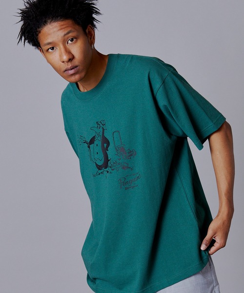 penguin BY MUNSINGWEAR(ペンギン バイ マンシングウェア)の「ペンギン バイ マンシングウェア ビンテージグラフィック ペンギンTシャツVINTAGE GRAHIC PENGUIN T-SHIRT(Tシャツ/カットソー・メンズ・ホワイト/グレー/グリーン・S/M/L/XL)」の3枚目の写真