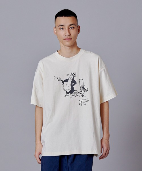 penguin BY MUNSINGWEAR(ペンギン バイ マンシングウェア)の「ペンギン バイ マンシングウェア ビンテージグラフィック ペンギンTシャツVINTAGE GRAHIC PENGUIN T-SHIRT(Tシャツ/カットソー・メンズ・ホワイト/グレー/グリーン・S/M/L/XL)」の4枚目の写真