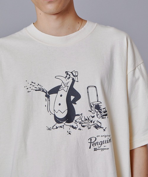 penguin BY MUNSINGWEAR(ペンギン バイ マンシングウェア)の「ペンギン バイ マンシングウェア ビンテージグラフィック ペンギンTシャツVINTAGE GRAHIC PENGUIN T-SHIRT(Tシャツ/カットソー・メンズ・ホワイト/グレー/グリーン・S/M/L/XL)」の7枚目の写真