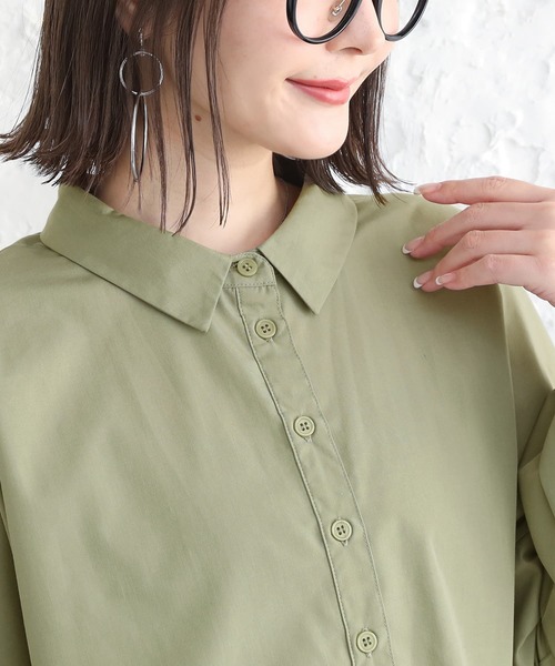 osharewalker（オシャレウォーカー）の「【廃盤】『ウエスト切替プリーツワンピース』（ワンピース・レディース・ブラック/ベージュ/グリーン・FREE）」の7枚目の写真