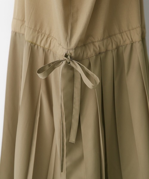 osharewalker（オシャレウォーカー）の「【廃盤】『ウエスト切替プリーツワンピース』（ワンピース・レディース・ブラック/ベージュ/グリーン・FREE）」の12枚目の写真