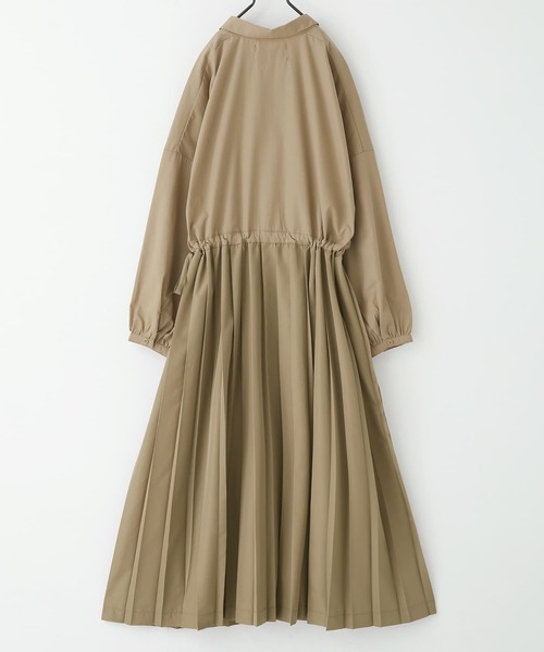 osharewalker（オシャレウォーカー）の「【廃盤】『ウエスト切替プリーツワンピース』（ワンピース・レディース・ブラック/ベージュ/グリーン・FREE）」の20枚目の写真