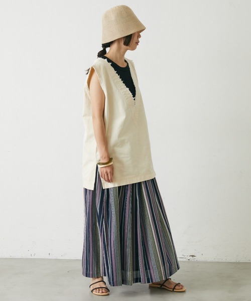 Shelly island（シェリーアイランド）の「ボリュームロングスカート（スカート・レディース・ブラック/パープル/グリーン/ライトグリーン・FREE）」の11枚目の写真