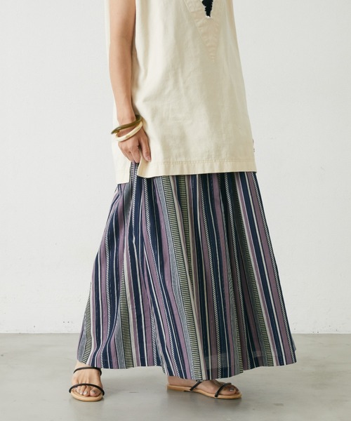 Shelly island（シェリーアイランド）の「ボリュームロングスカート（スカート・レディース・ブラック/パープル/グリーン/ライトグリーン・FREE）」の14枚目の写真