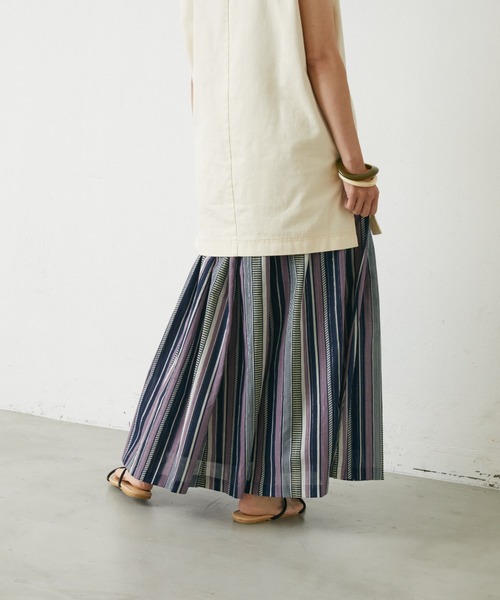 Shelly island（シェリーアイランド）の「ボリュームロングスカート（スカート・レディース・ブラック/パープル/グリーン/ライトグリーン・FREE）」の15枚目の写真