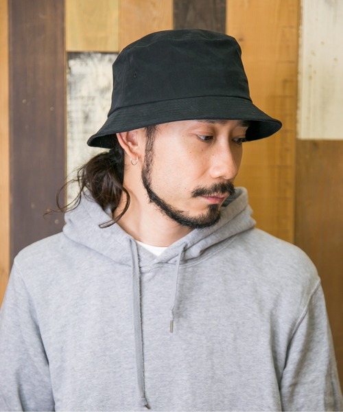 無(ム)の「ブラシツイルバケットハット(ハット・レディース・ブラック/ベージュ・FREE)」の2枚目の写真
