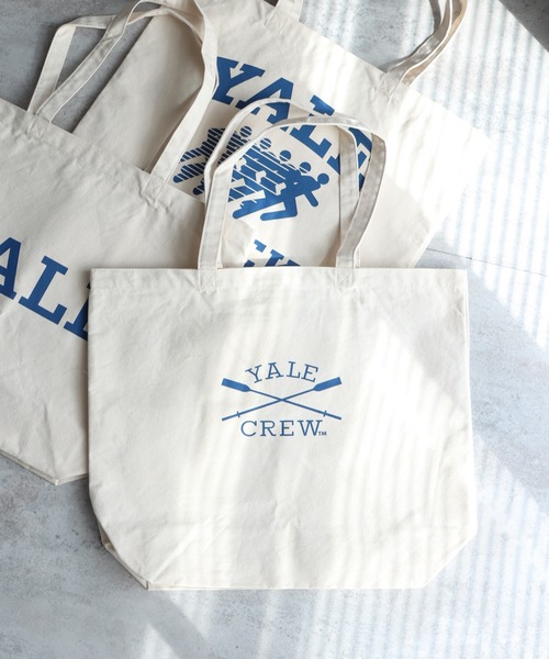 COURO(コウロ)の「YALE Logo Tote Bag 別注 カレッジロゴトートバッグ(トートバッグ・レディース・ホワイト/ホワイト系その他/ホワイト系その他2・FREE)」の6枚目の写真