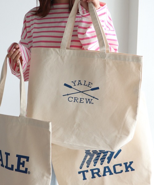 COURO(コウロ)の「YALE Logo Tote Bag 別注 カレッジロゴトートバッグ(トートバッグ・レディース・ホワイト/ホワイト系その他/ホワイト系その他2・FREE)」の10枚目の写真