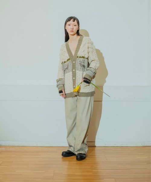meagratia(メアグラーティア)の「eco leather wide PT(その他パンツ・メンズ・アイボリー/ブラック・2/3/1)」の10枚目の写真