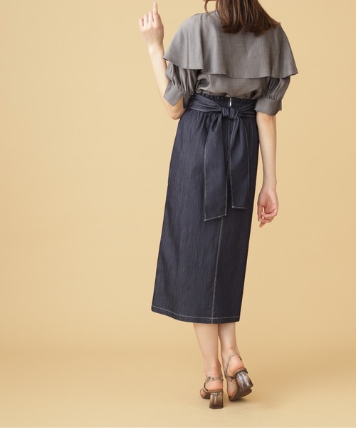 JILL by JILL STUART(ジルバイジルスチュアート)の「◇2wayリボンタイトスカート(スカート・レディース・ネイビー/ベージュ/レッド・MEDIUM/SMALL)」の18枚目の写真