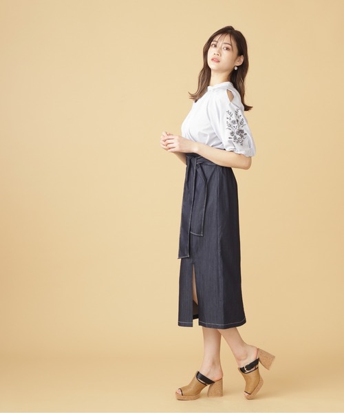 未使用 タグ付 ジルスチュアート リボン スカート JILLSTUART JILL by JILL STUART（ジルバイジルスチュアート）の