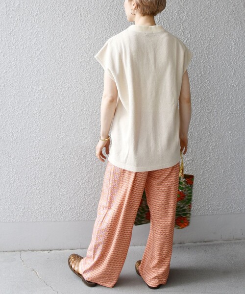 SHIPS any（シップス エニィ）の「SHIPS any:〈手洗い可能〉Paris Authentique サラサ ロング パンツ（その他パンツ・レディース・ネイビー/オレンジ・ONE SIZE）」の17枚目の写真