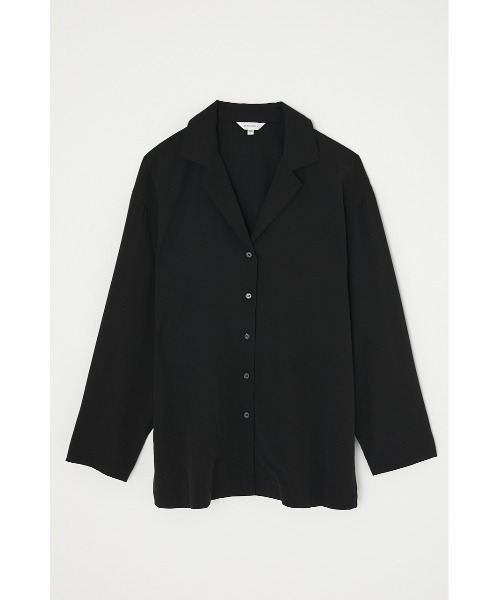 MOUSSY（マウジー）の「OVERSIZED NOTCH COLLAR シャツ（シャツ/ブラウス・レディース・ブラック/ライトブルー/キナリ・FREE）」の7枚目の写真