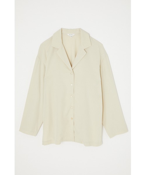 MOUSSY（マウジー）の「OVERSIZED NOTCH COLLAR シャツ（シャツ/ブラウス・レディース・ブラック/ライトブルー/キナリ・FREE）」の6枚目の写真